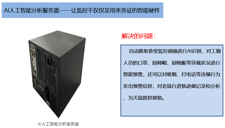 校園食品安全AI智能分析儀