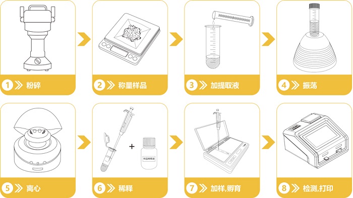 赭曲霉毒素檢測卡操作流程